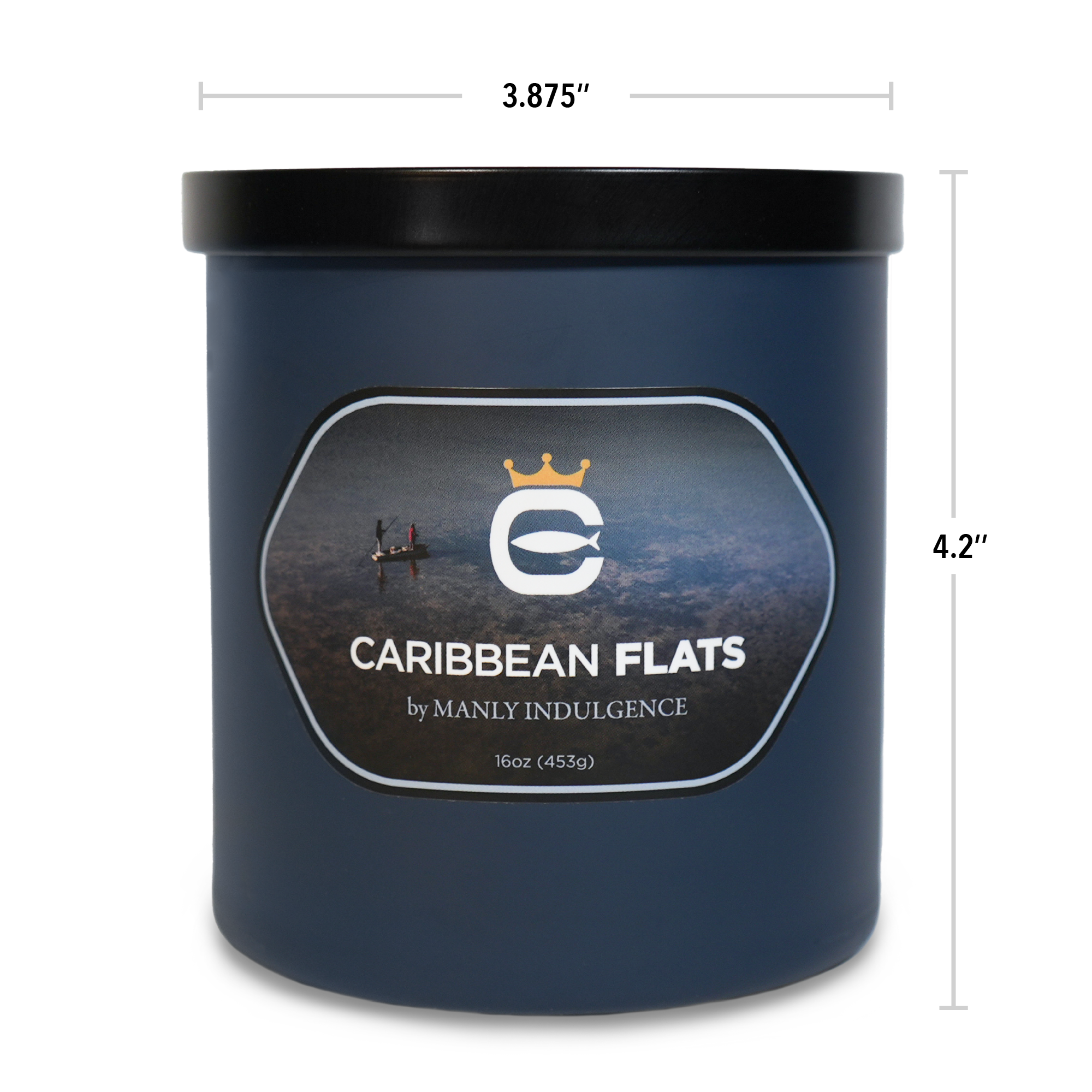 Caribbean Flats, 16oz, Two Wick - Cortland Line® x Manly Indulgence®