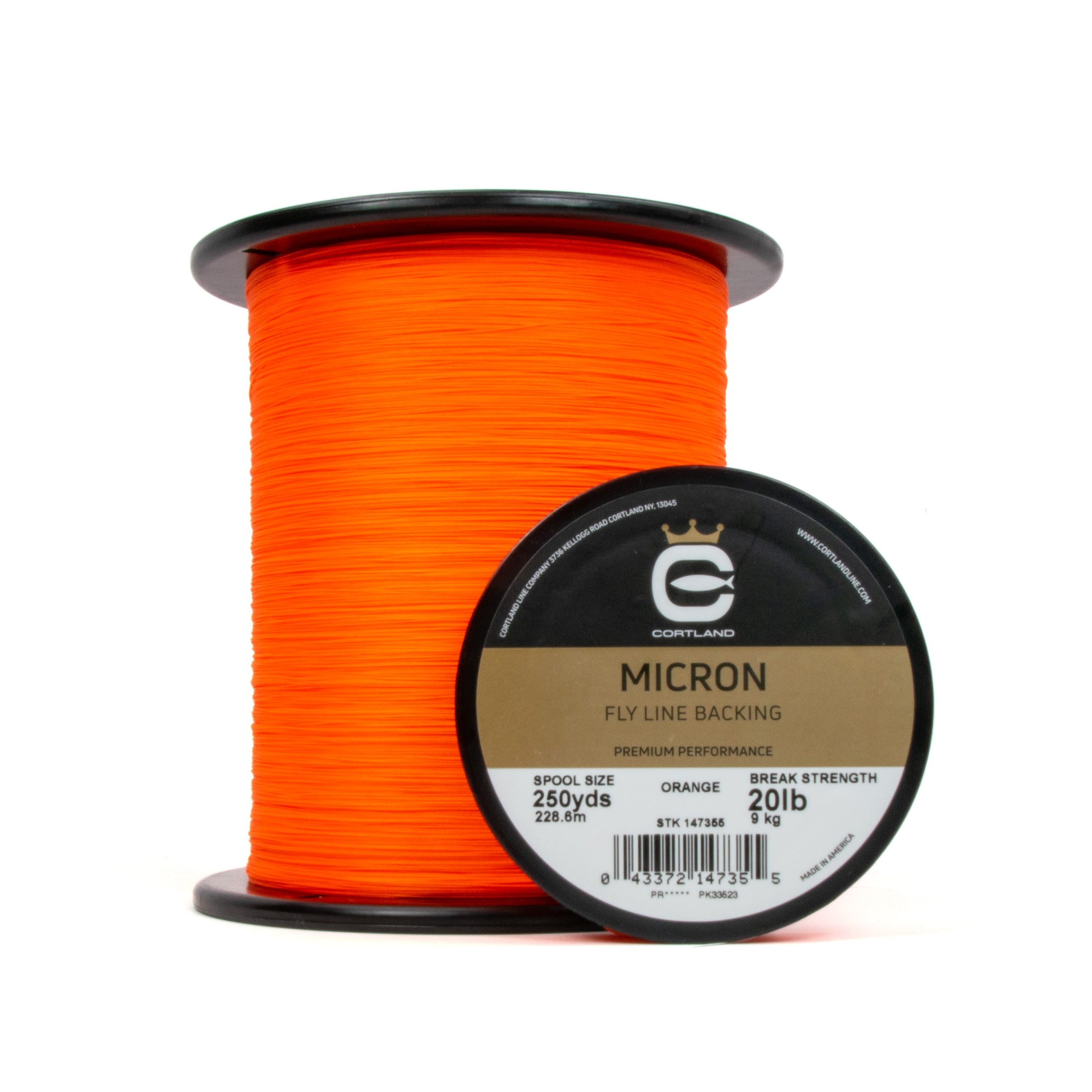 Micron Fly Line Backing - Orange