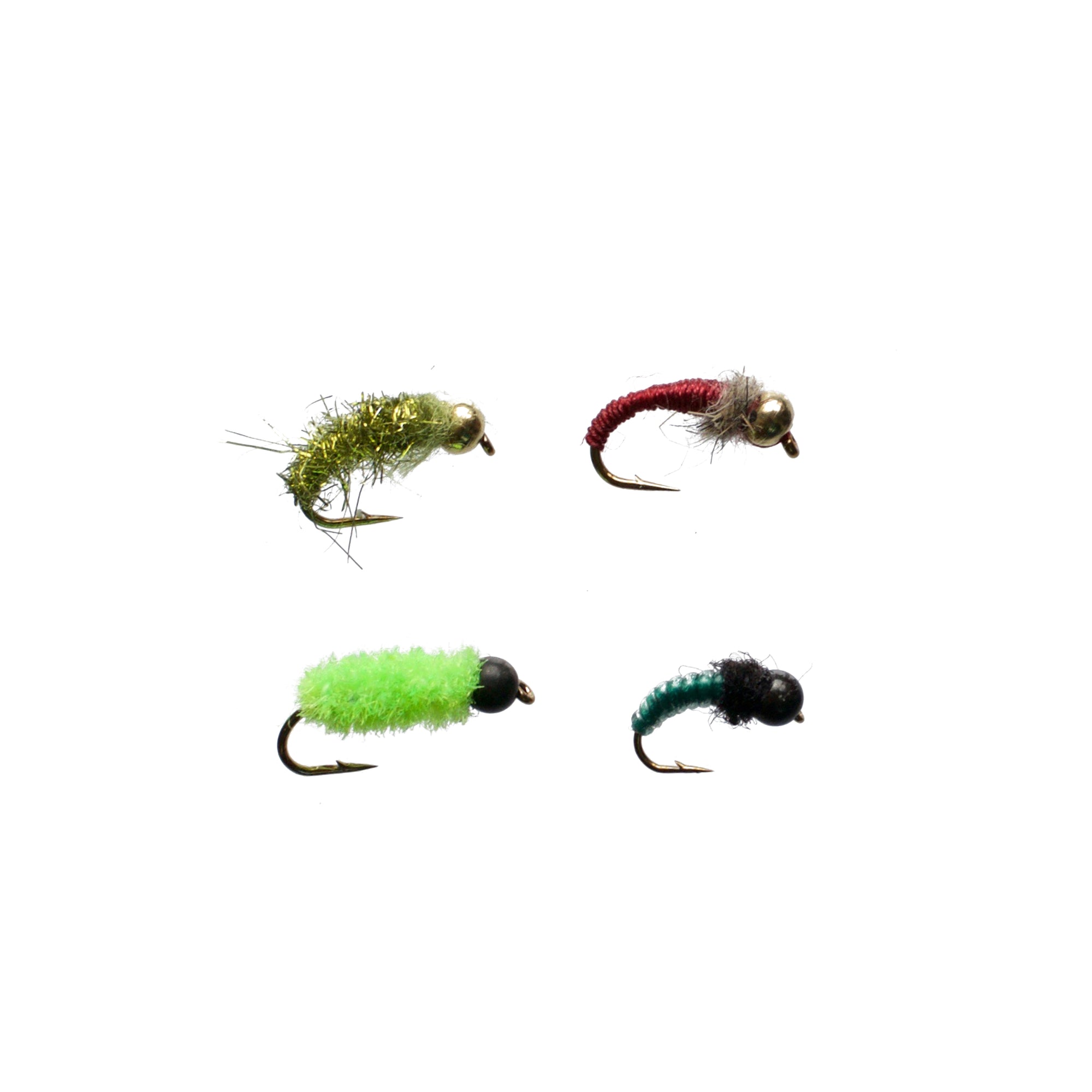 4 Caddis Nymph Fly Fishing Flies